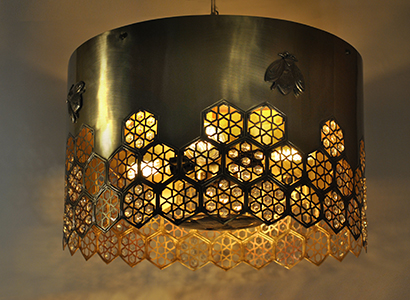 Bee Hive Pendant Lamp by sahil & sarthak